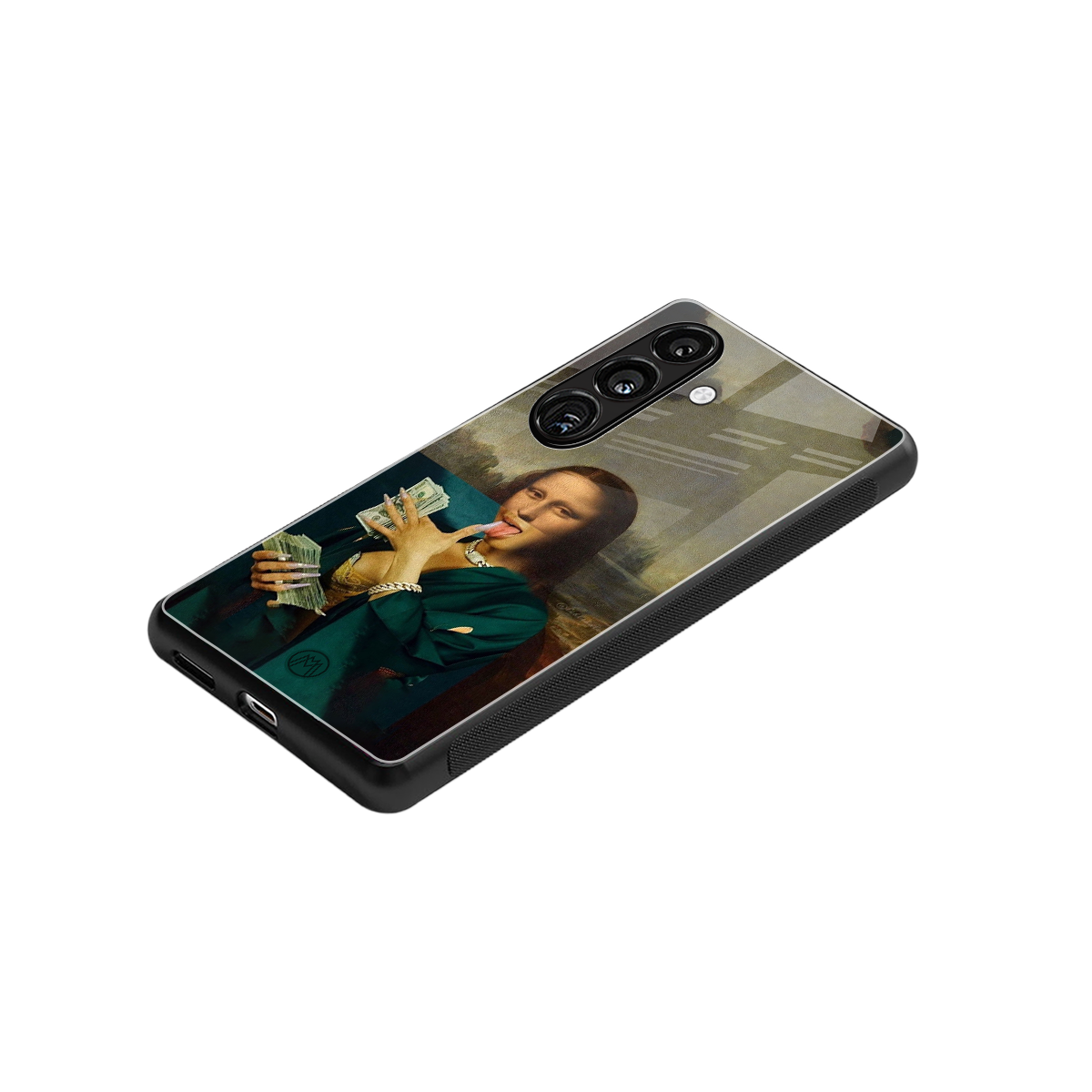 money lisa back phone cover | glass case for samsung galaxy s23 fe