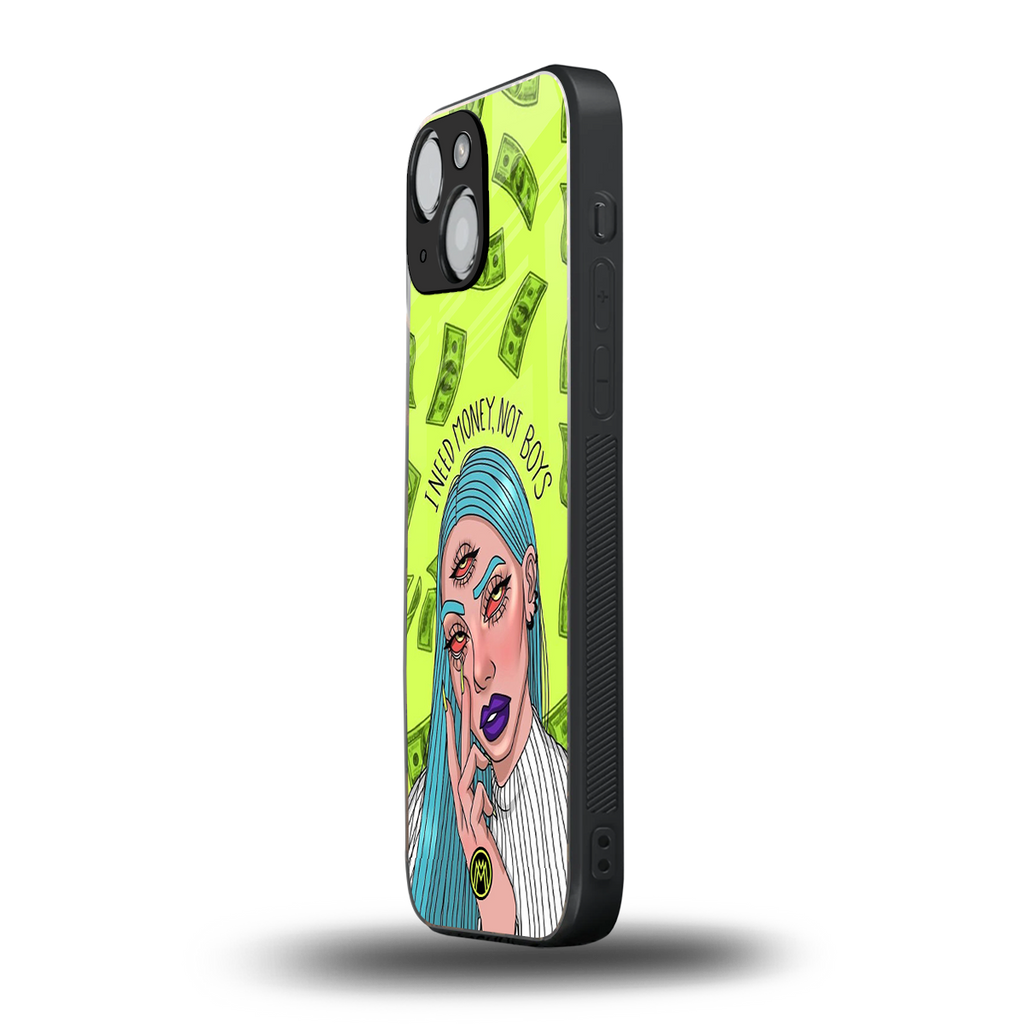 money over boys back phone cover | glass case for iphone 13 mini