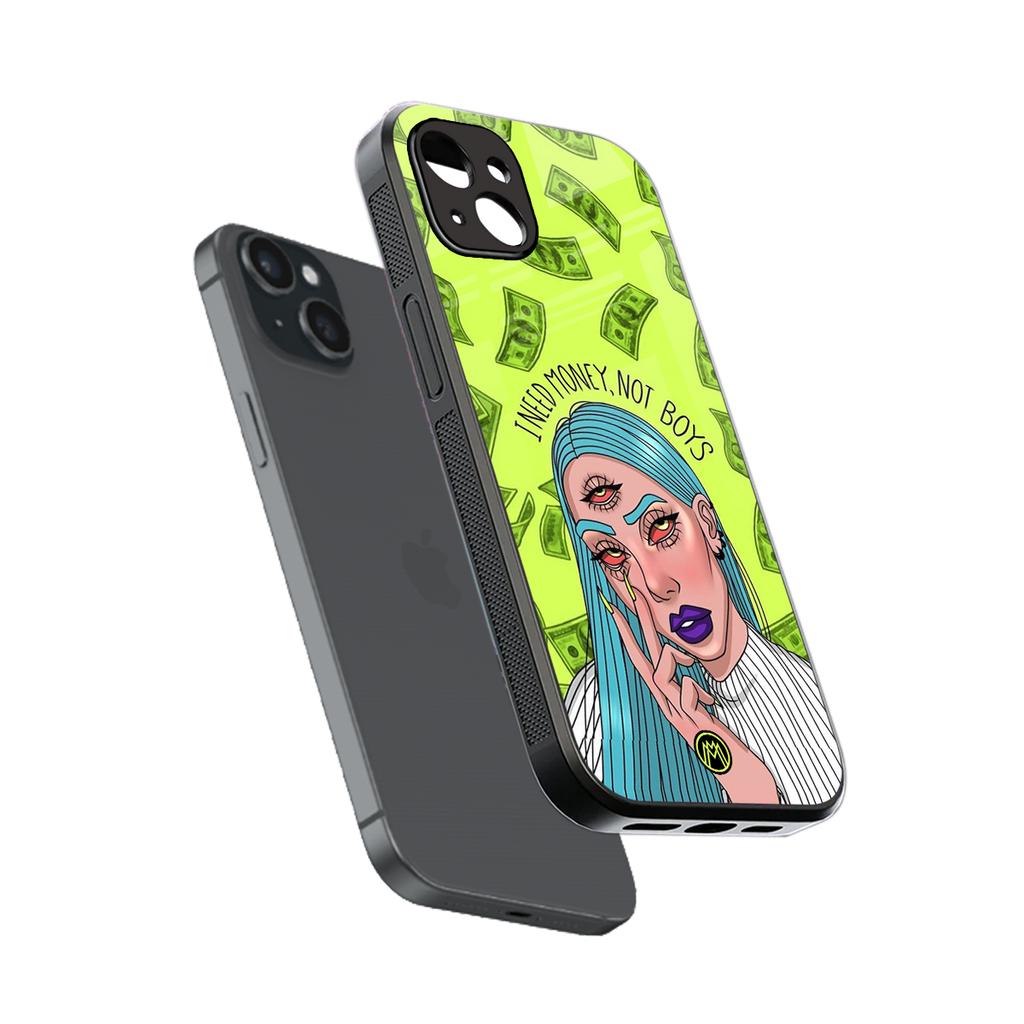 money over boys back phone cover | glass case for iphone 15 plus
