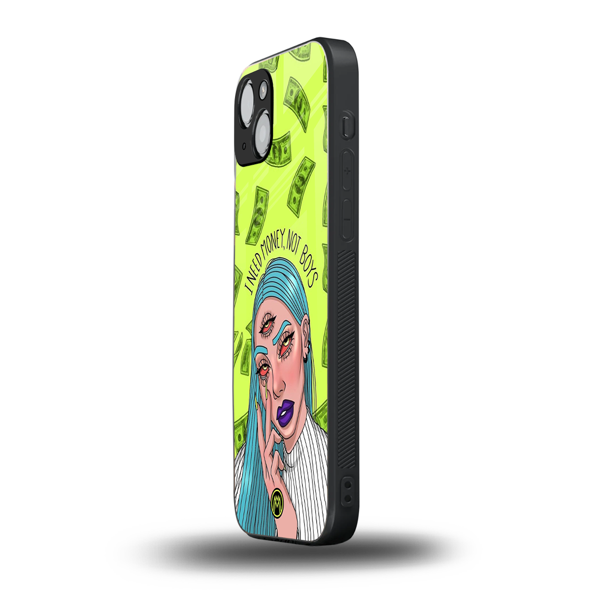 money over boys back phone cover | glass case for iphone 14 plus