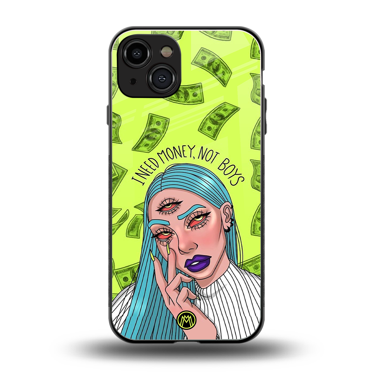 money over boys back phone cover | glass case for iphone 15