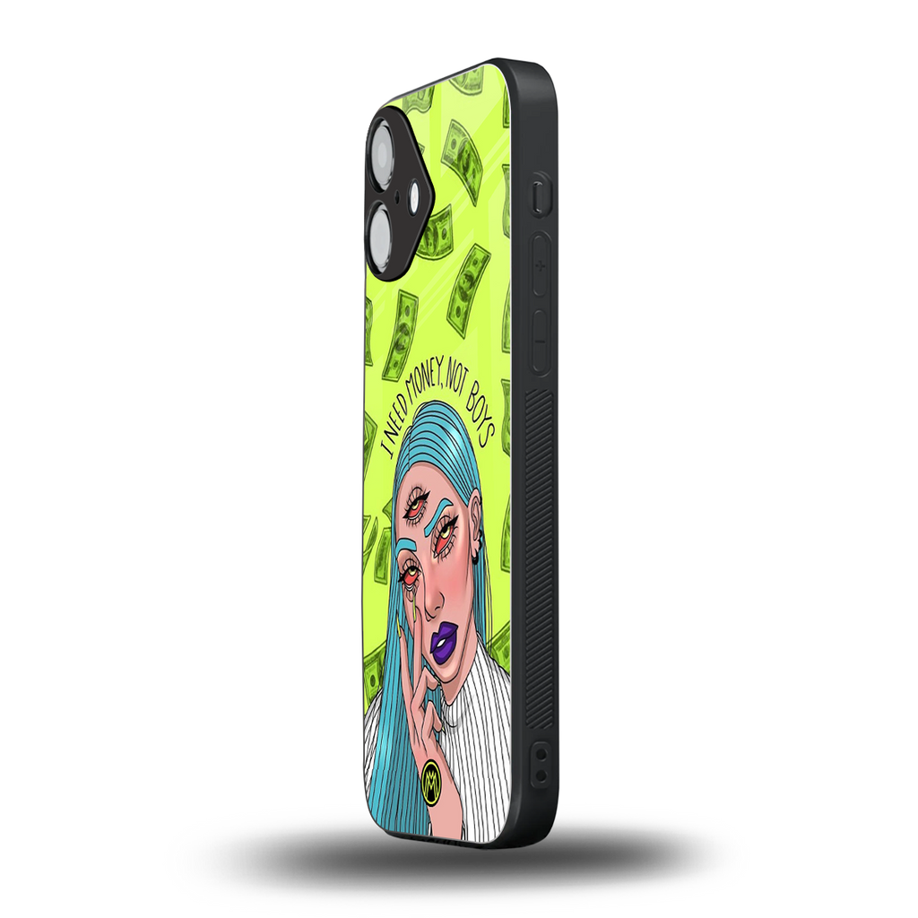 money over boys back phone cover | glass case for iphone 16 plus