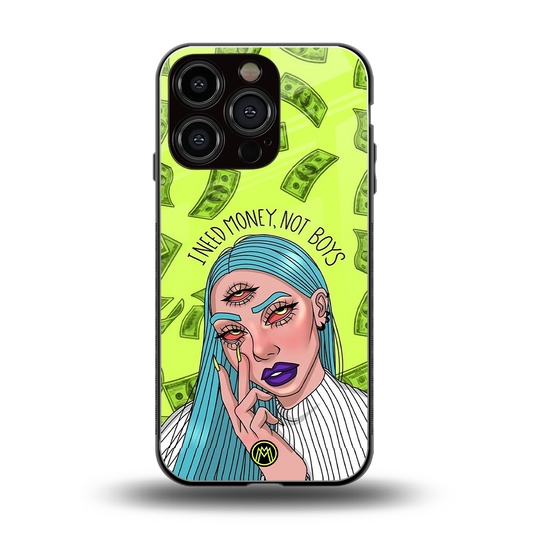 money over boys back phone cover | glass case for iphone 16 pro