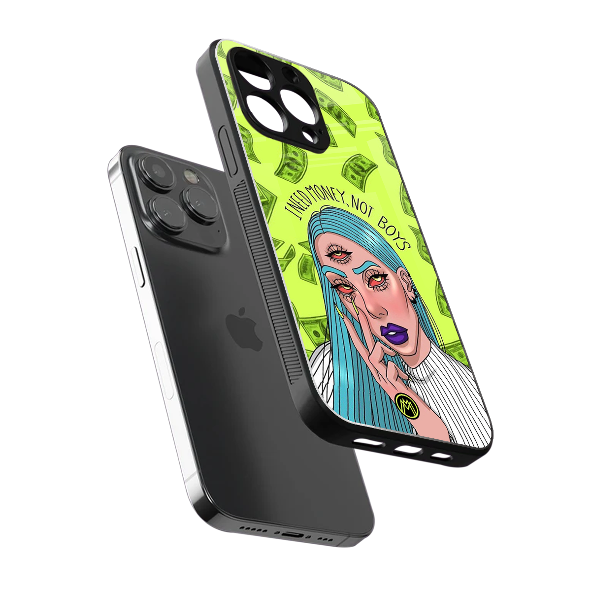 money over boys back phone cover | glass case for iphone 16 pro