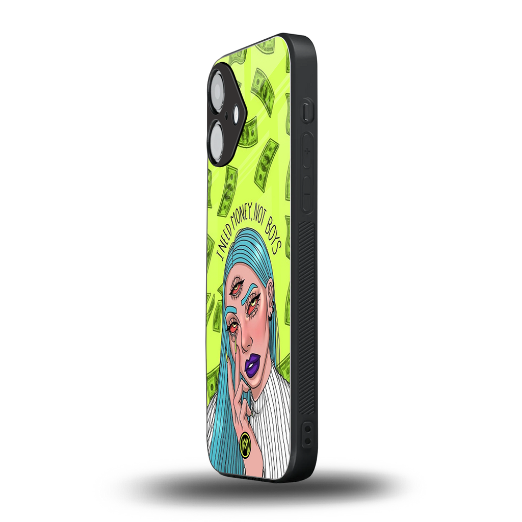 money over boys back phone cover | glass case for iphone 16