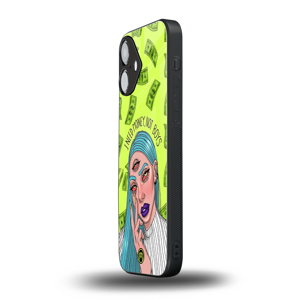 money over boys back phone cover | glass case for iphone 16