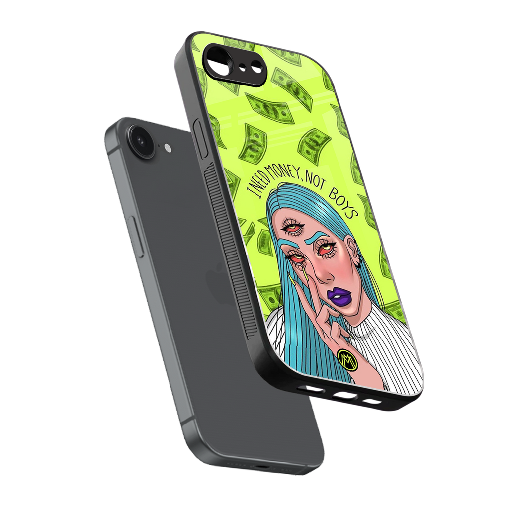 money over boys back phone cover | glass case for iphone 16e