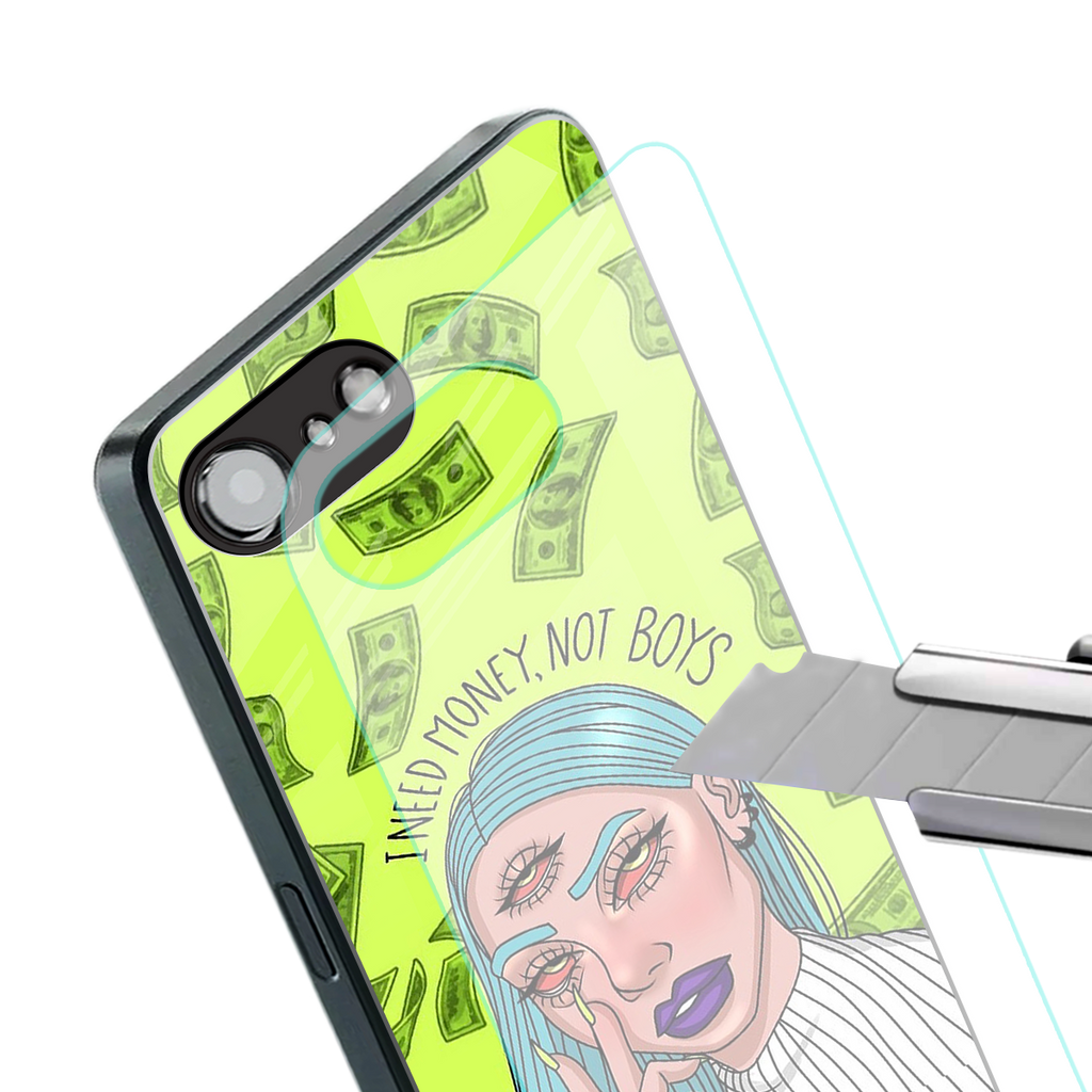 money over boys back phone cover | glass case for iphone 16e
