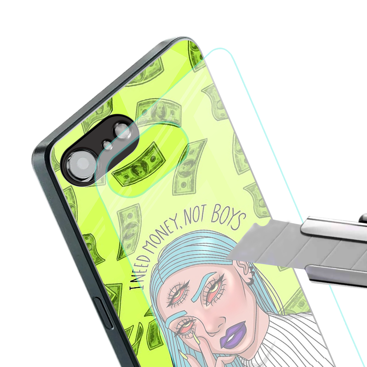 money over boys back phone cover | glass case for iphone 16e