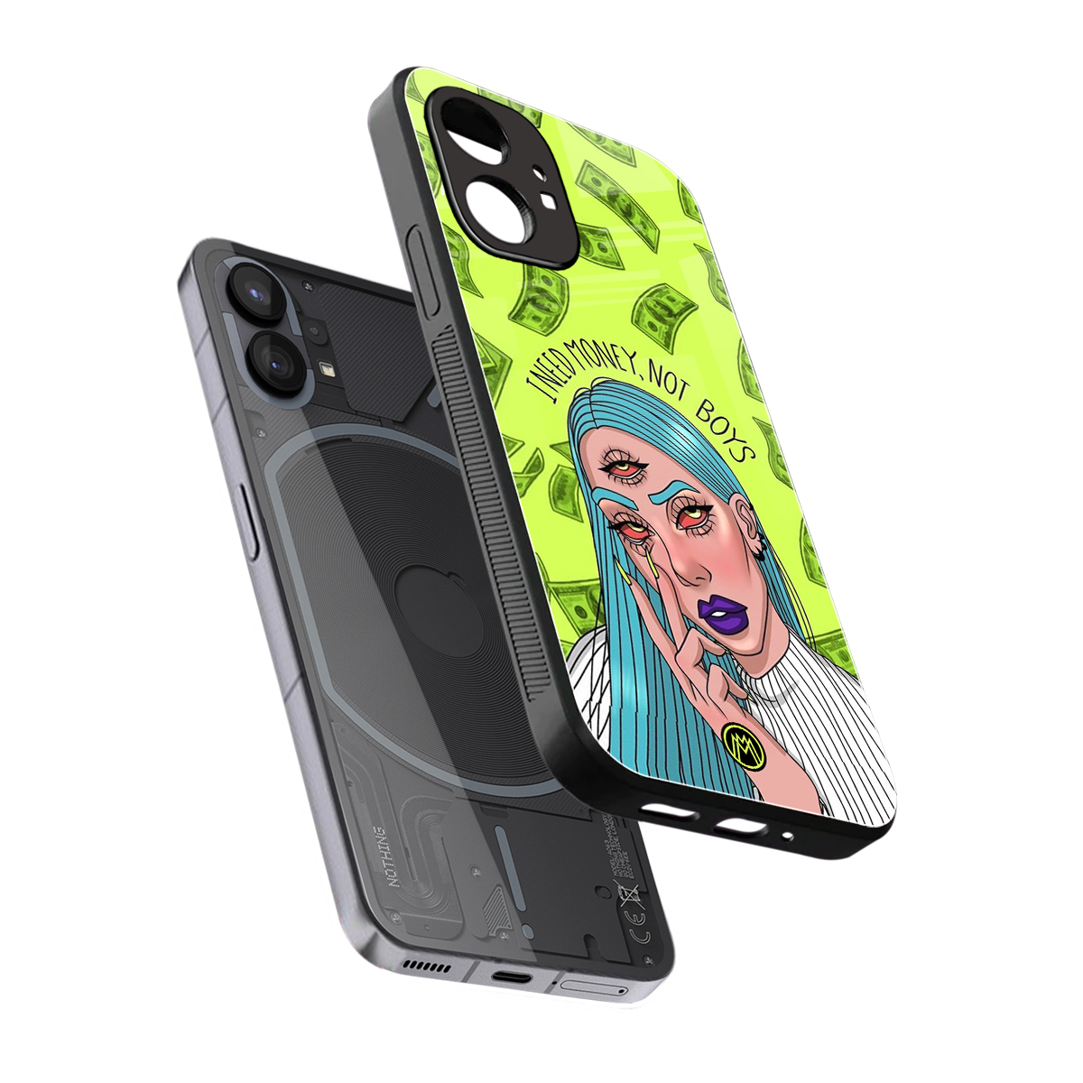 money over boys back phone cover | glass case for nothing phone 1