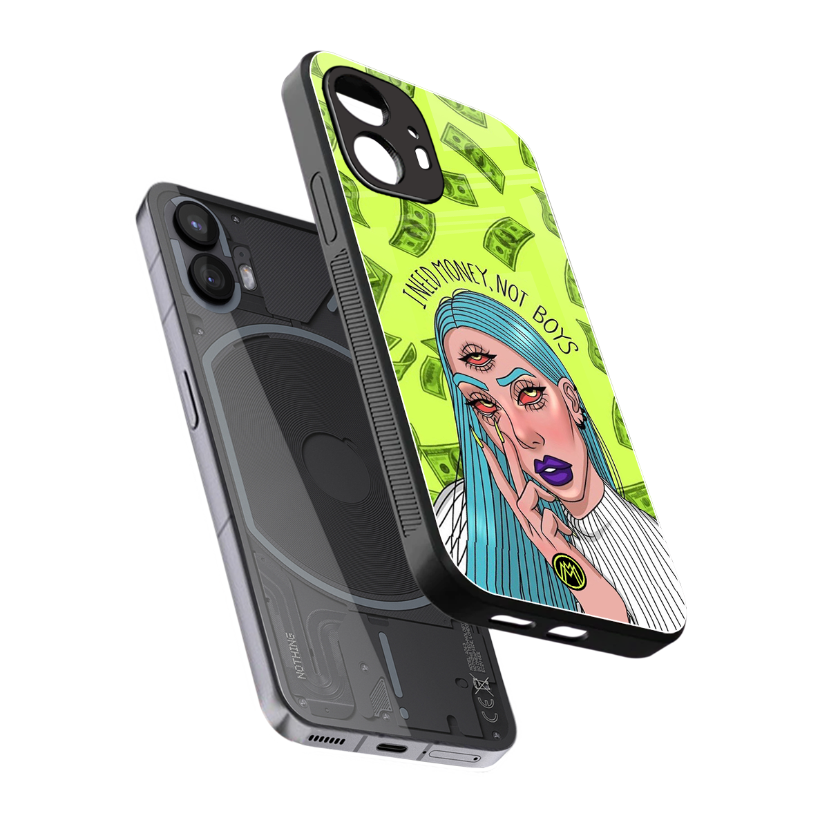 money over boys back phone cover | glass case for nothing phone 2