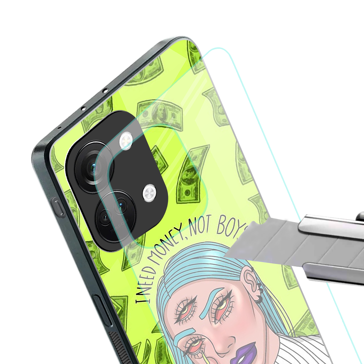 money over boys back phone cover | glass case for oneplus nord 3