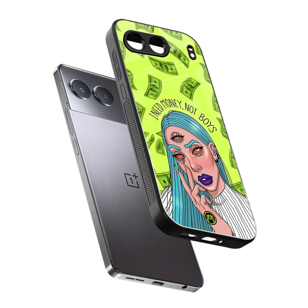 money over boys back phone cover | glass case for oneplus nord 4