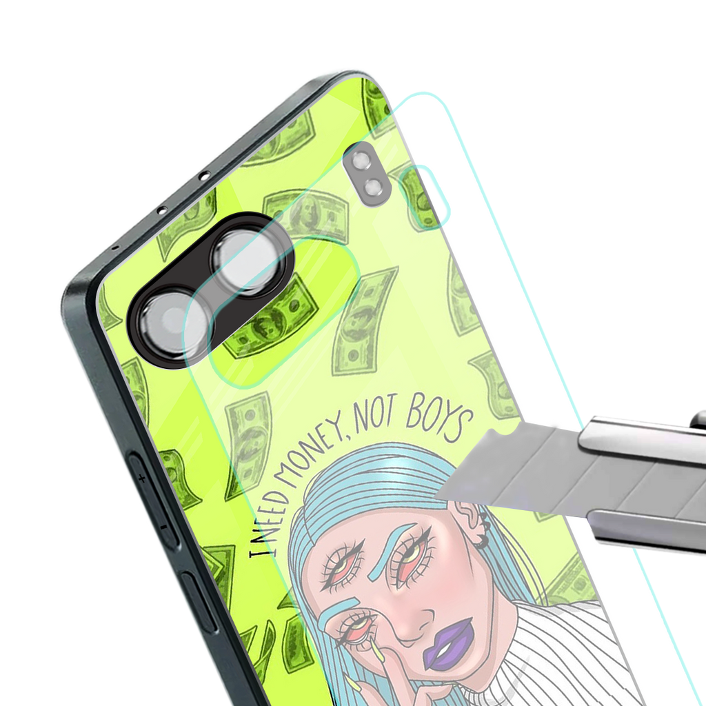 money over boys back phone cover | glass case for oneplus nord 4
