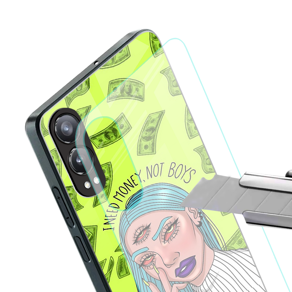 money over boys back phone cover | glass case for oneplus nord ce 4 lite