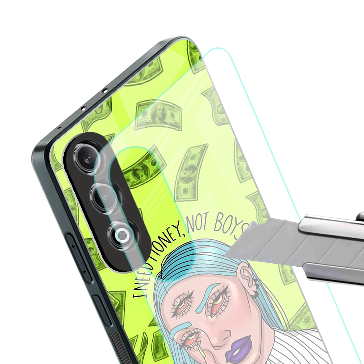 money over boys back phone cover | glass case for oneplus nord ce 4