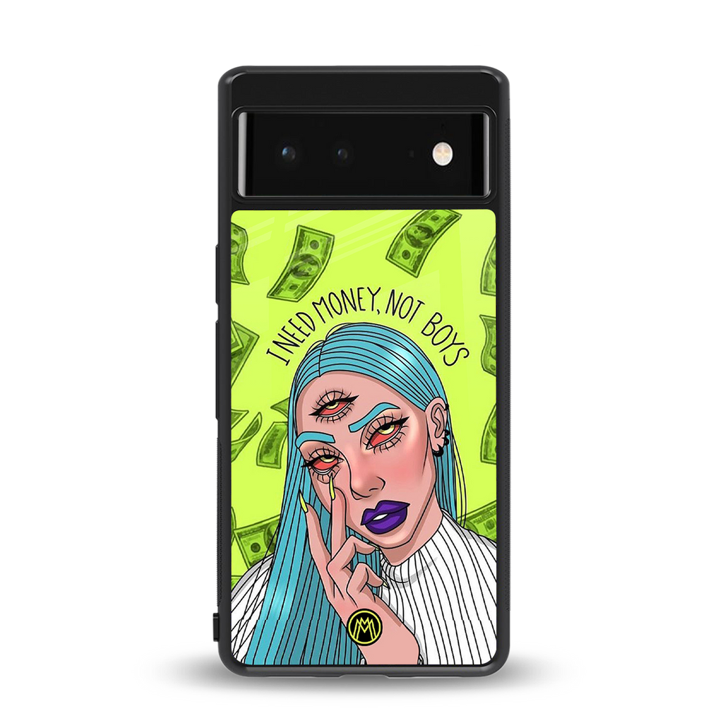 money over boys back phone cover | glass case for Google Pixel 6A