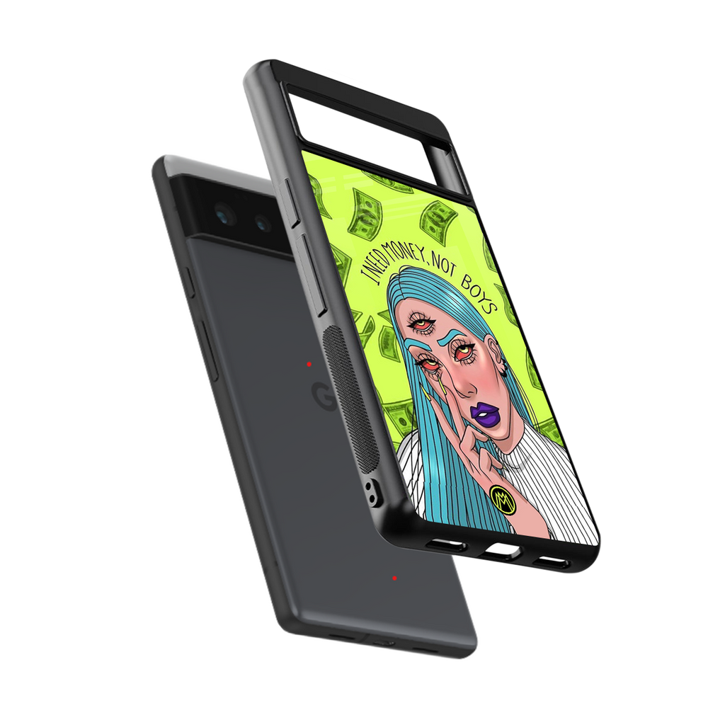 money over boys back phone cover | glass case for google pixel 6