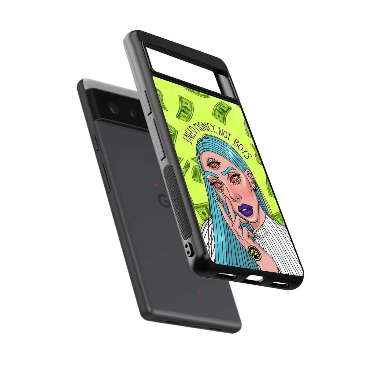 money over boys back phone cover | glass case for google pixel 6