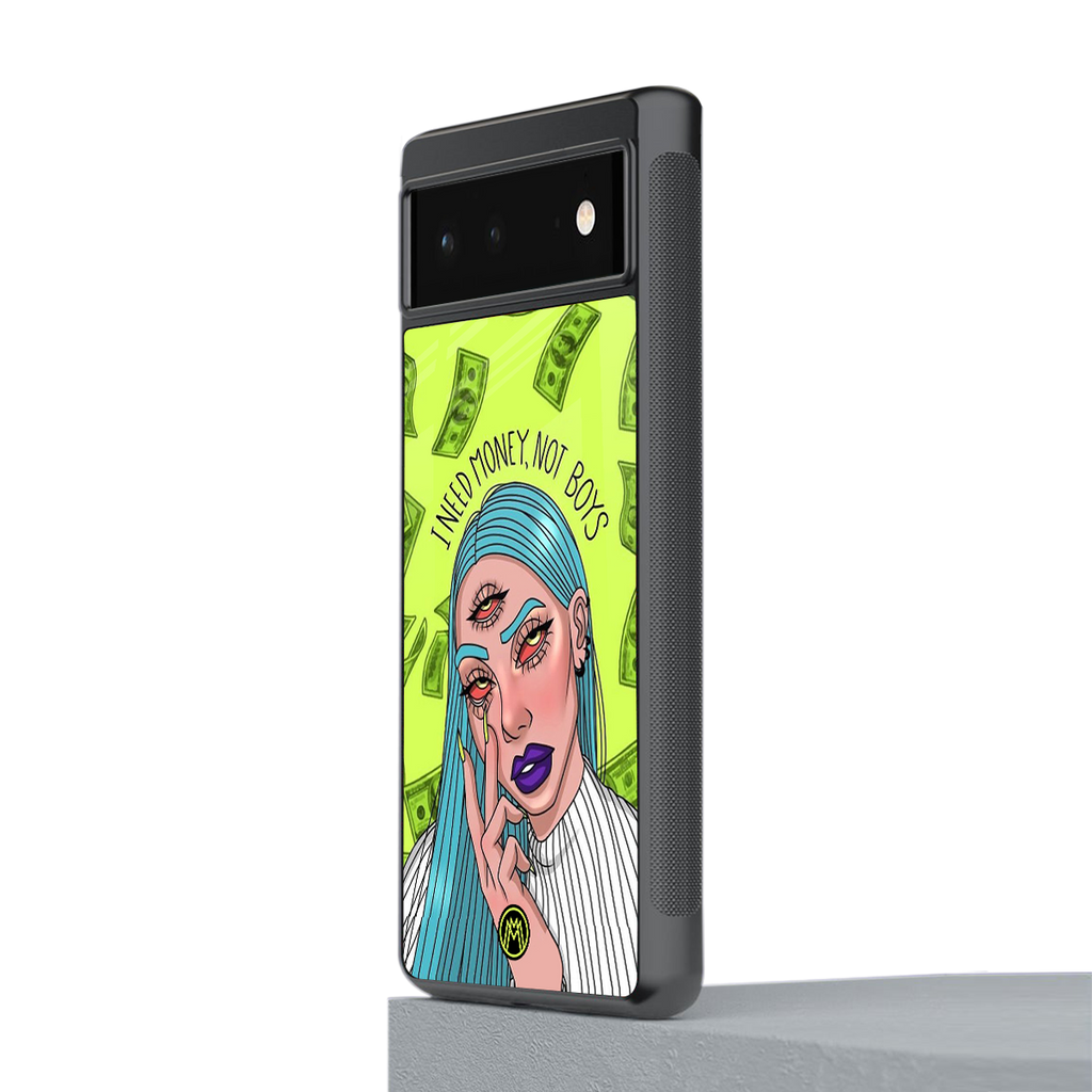money over boys back phone cover | glass case for Google Pixel 6A