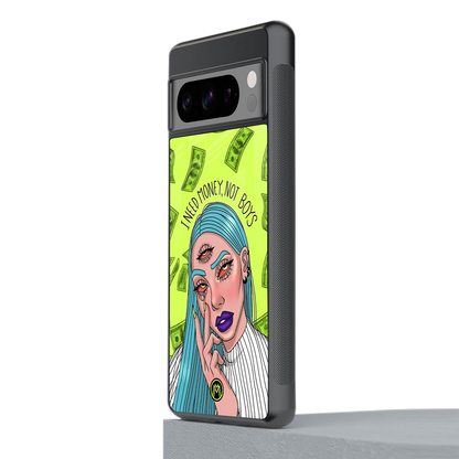 money over boys back phone cover | glass case for google pixel 8 pro