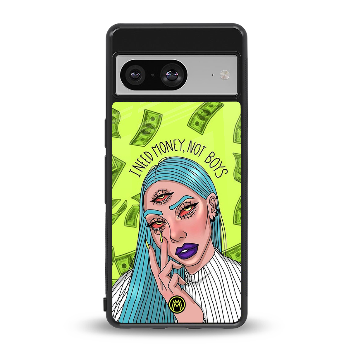 money over boys back phone cover | glass case for Google Pixel 8