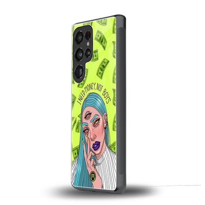 money over boys back phone cover | glass case for samsung galaxy s25 ultra