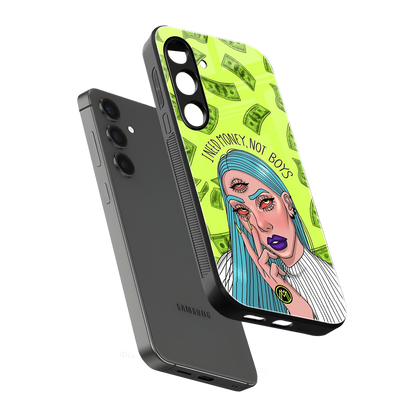 money over boys back phone cover | glass case for samsung galaxy s24 plus