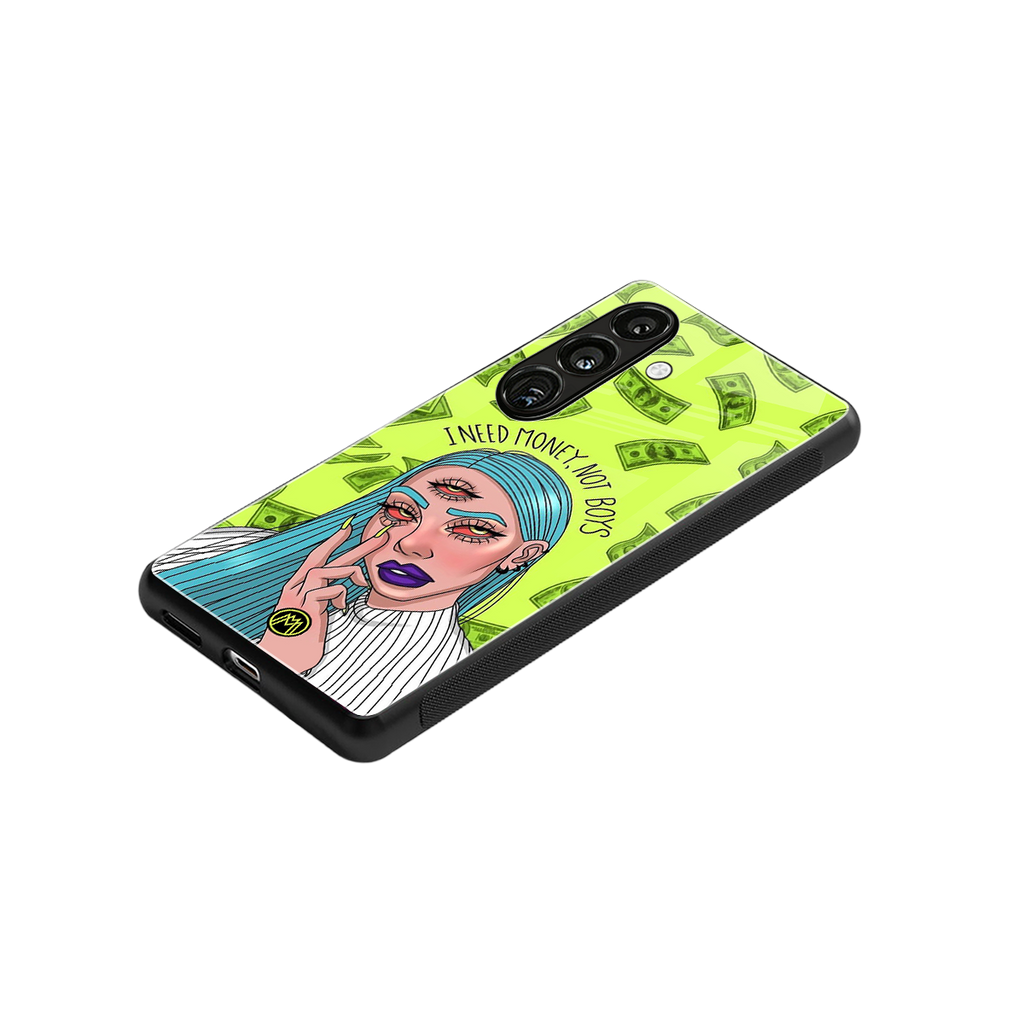 money over boys back phone cover | glass case for samsung galaxy s24 fe