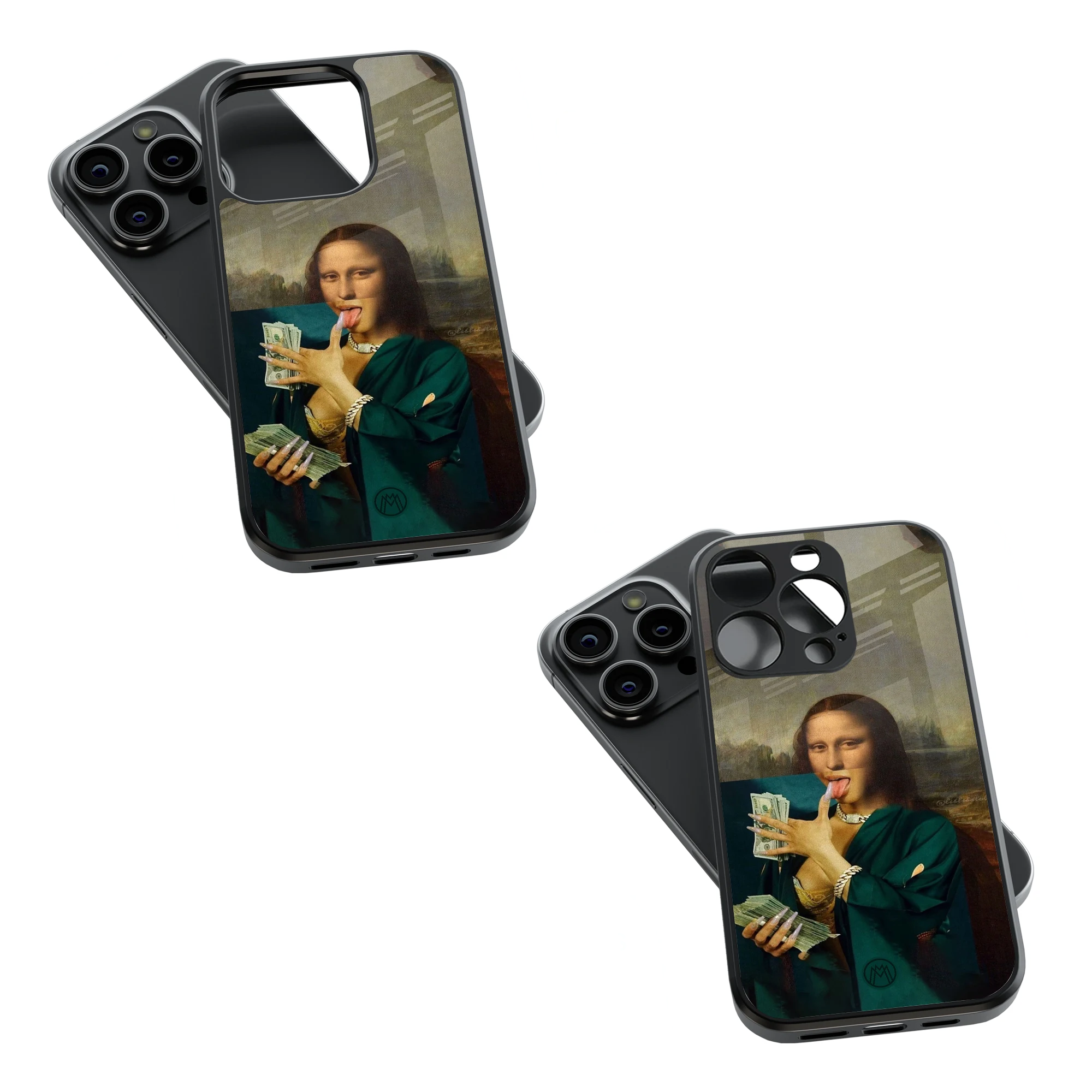 Trendy Glass Back Mobile Case for iPhone, Samsung, Redmi, OnePlus, Google Pixel, Motorola