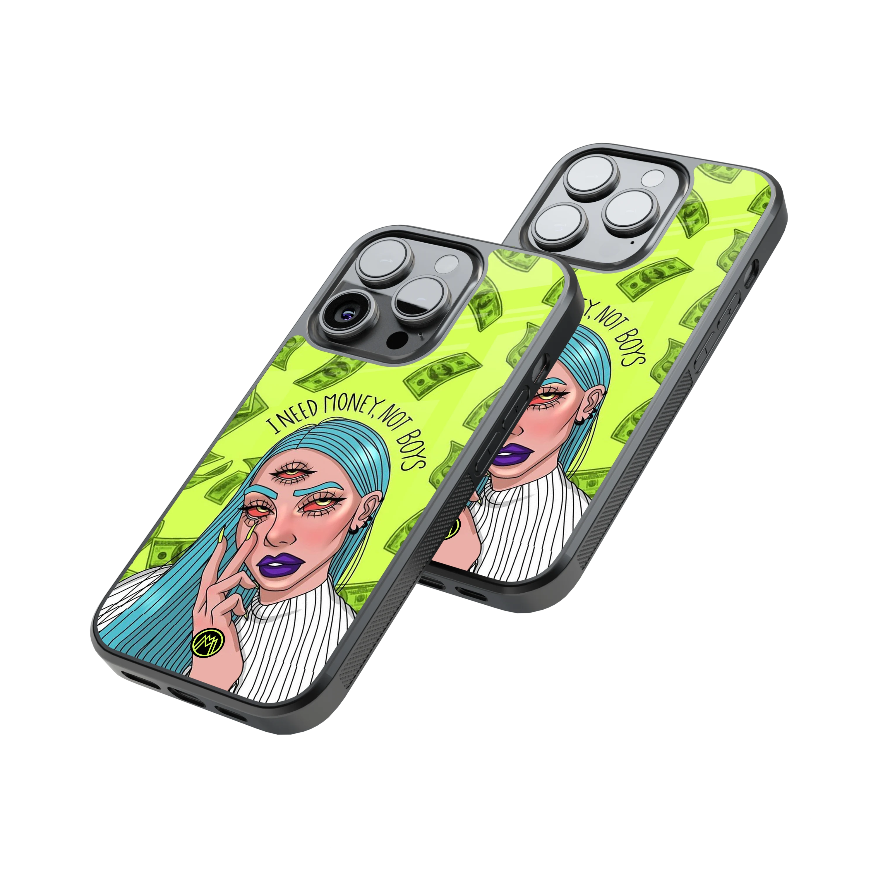 Protective Glass Back Phone Case Compatible with iPhone, Samsung, OnePlus, Pixel & More