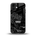 mono waves back phone cover | glass case for iphone 16