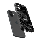 mono waves back phone cover | glass case for iphone 16