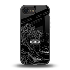mono waves back phone cover | glass case for iphone 16e