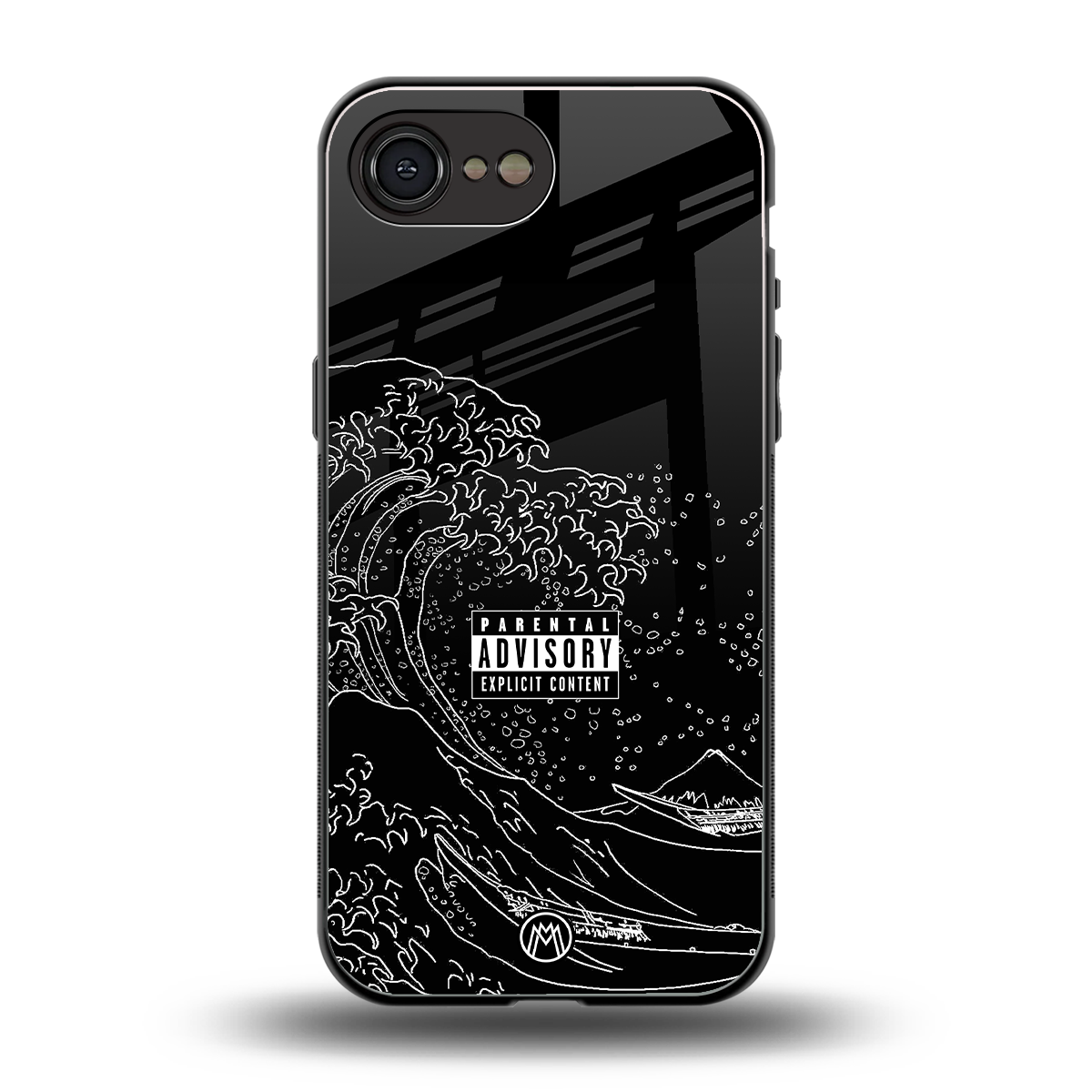 mono waves back phone cover | glass case for iphone 16e