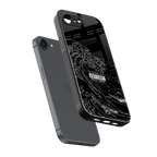 mono waves back phone cover | glass case for iphone 16e