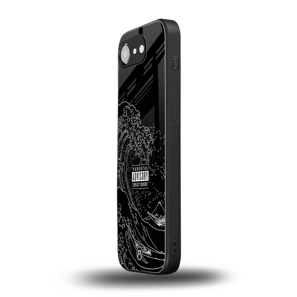 mono waves back phone cover | glass case for iphone 16e