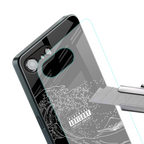 mono waves back phone cover | glass case for iphone 16e