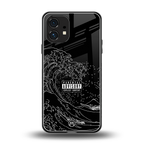 mono waves back phone cover | glass case for nothing phone 1