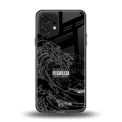 mono waves back phone cover | glass case for nothing phone 1