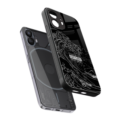 mono waves back phone cover | glass case for nothing phone 2