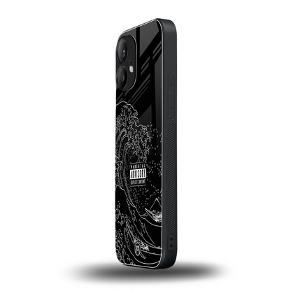 mono waves back phone cover | glass case for nothing phone 2