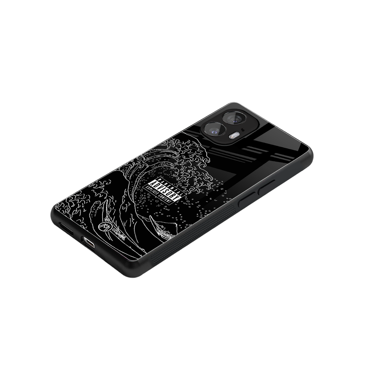 mono waves back phone cover | glass case for nothing phone 2