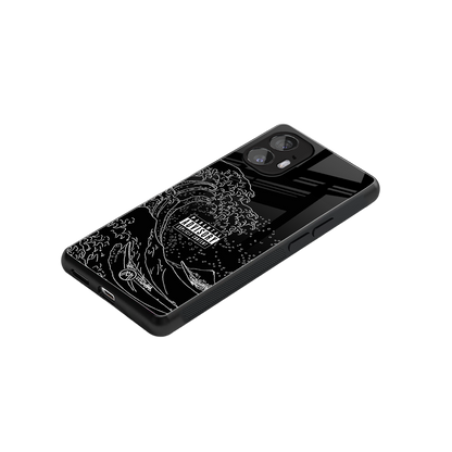 mono waves back phone cover | glass case for nothing phone 2