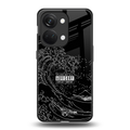 mono waves back phone cover | glass case for oneplus nord 3