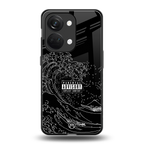 mono waves back phone cover | glass case for oneplus nord 3