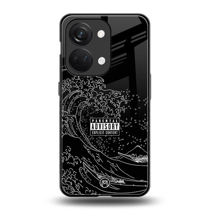 mono waves back phone cover | glass case for oneplus nord 3