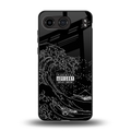 mono waves back phone cover | glass case for oneplus nord 4