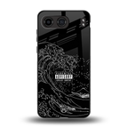mono waves back phone cover | glass case for oneplus nord 4
