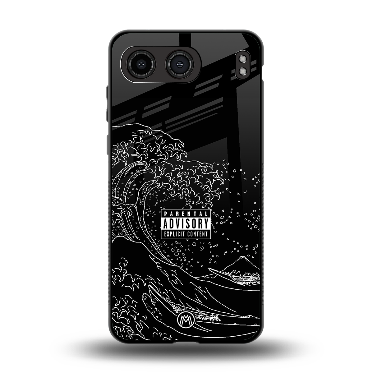 mono waves back phone cover | glass case for oneplus nord 4